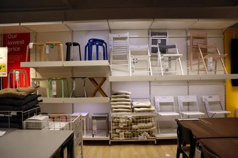 Interior view of IKEA store Stock-Fotos