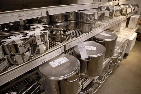 Interior view of IKEA store Stock Photos