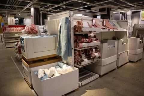 Interior view of IKEA store Stock Photos