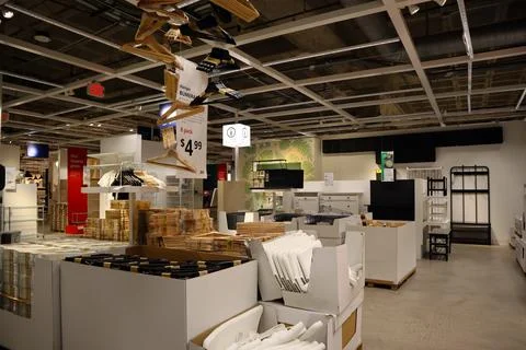 Interior view of IKEA store Stock Photos
