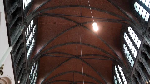 Interior view inside Church  Stock Footage 118676182