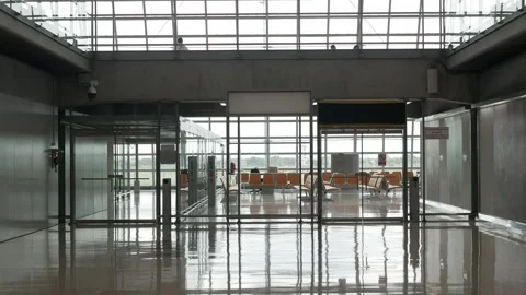 Interior view inside departure hall airport terminal area of suvarnabhumi b.. Stock Footage 301273924