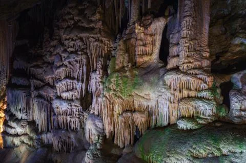 Interior view of Karaca cave located in Cebeli Village,Torul Town,Gumushane c Stock Photos