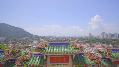 Interior View of kek lok si temple Stock Footage 108794337