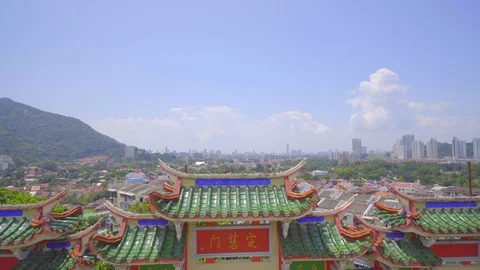 Interior View of kek lok si temple, Penang Video stock 108794377