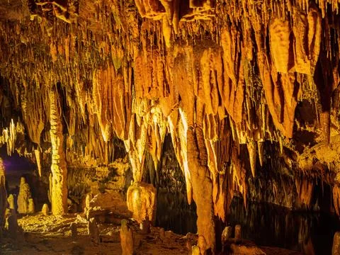 Interior view of the Meramec Caverns Foto stock