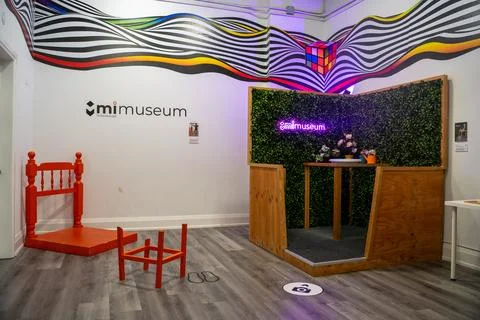 Interior view of MiMuseum magic and illusions museum in Mississauga. Mississauga Stock Photos