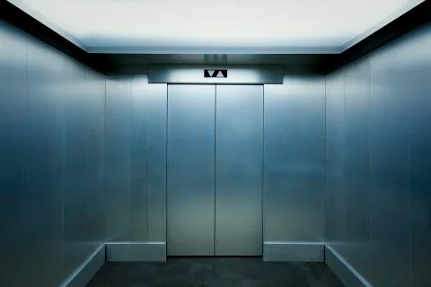Interior view of a modern elevator Stock Photos