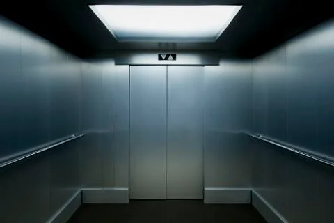 Interior view of a modern elevator Foto stock