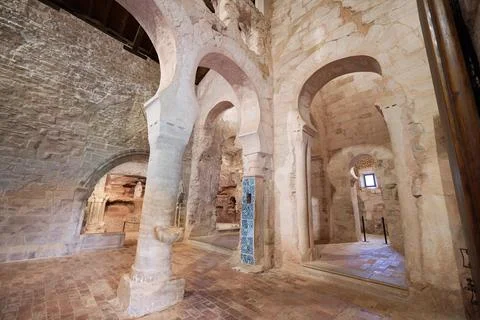 Interior view of the Monastery of Suso Stock Photos