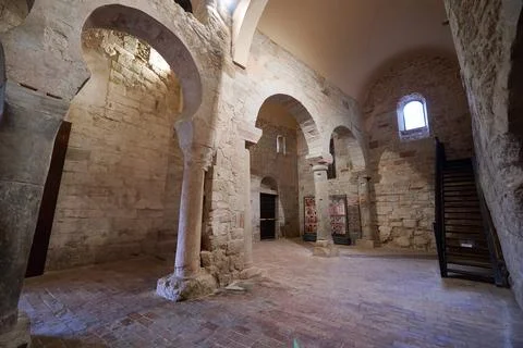 Interior view of the Monastery of Suso Stock Photos