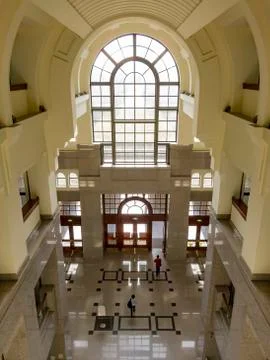 Interior view of the NTU Main Library Foto stock