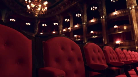 Interior view of the opera house Stock Footage 251707412