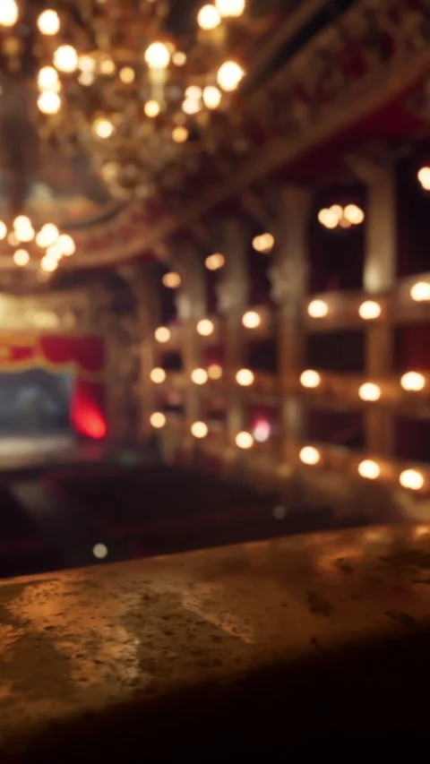 Interior view of the opera house Stock Footage 277646466