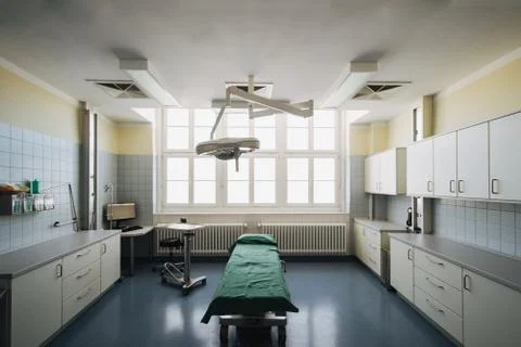 Interior view of operating room without any people or doctors Foto stock