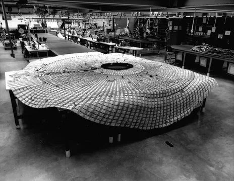 Interior view of the Parachute Refurbishment Facility Copyright: xpiemagsx... Foto stock