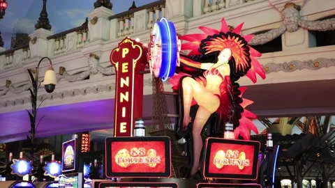Interior view of the Paris Las Vegas Stock Footage 136735438