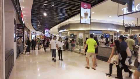 Interior view of the Pavilion Kuala Lumpur Malaysia. Stock Footage 292634602
