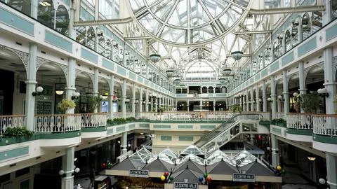 Interior View of St Stephens Green Shopping Centre Stock Photos