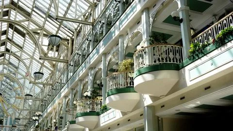 Interior View of St Stephens Green Shopping Centre Stock Photos