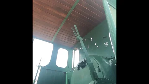 Interior of vintage train Stock Footage 339611618