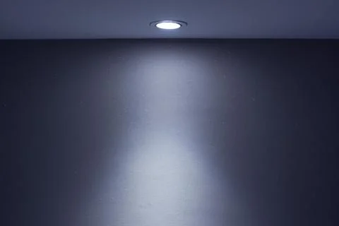 Interior wall and spotlight as background Stock Photos