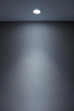 Interior wall and spotlight as background Stock Photos