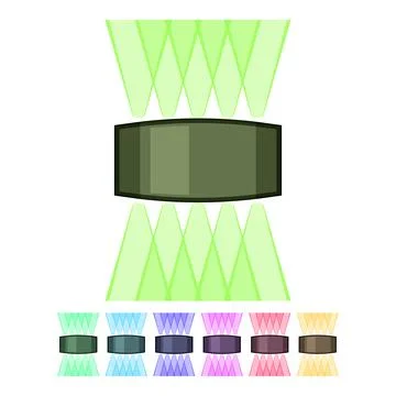 Interior wall lamp cartoon vector graphic Stock Illustration