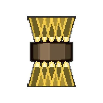 Interior wall lamp pixel art vector illustration Stock Illustration