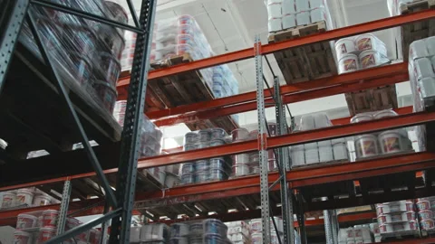 Interior of Warehouse of Hardware Store Stock Footage 159118144