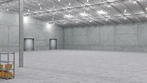 Interior of a warehouse with lot of goods Stock-Footage 122500174