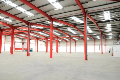 Interior of warehouse Stock Photos