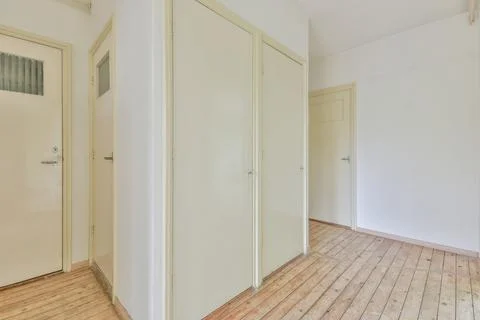 Interior of white corridor Stock Photos