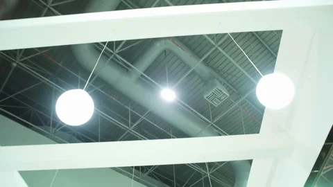 Interior white light desing Stock Footage 128929357