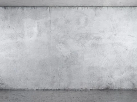 Interior with white plaster wall 库存插图