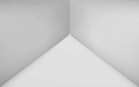 Interior of white triangle room texture background Stock Illustration