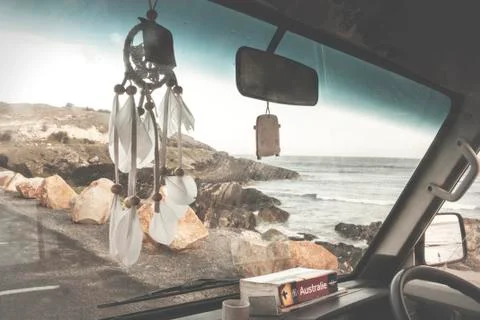 Interior windscreen van Stock Photos