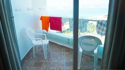 Interiors inside the hotel. 스톡 사진