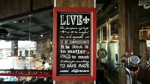 Interiors of modern indian pub Stock Footage 84206207