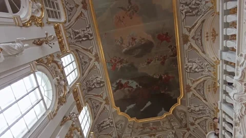 Interiors of the State Hermitage Museum. Stock Footage 198385918