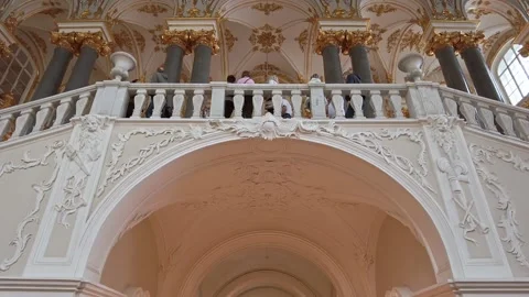 Interiors of the State Hermitage Museum. Stock Footage 198386401