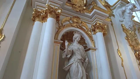 Interiors of the State Hermitage Museum. Stock Footage 198386467
