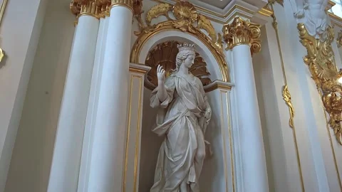 Interiors of the State Hermitage Museum. Stock Footage 198386541