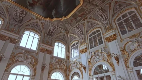 Interiors of the State Hermitage Museum. Stock Footage 198388869