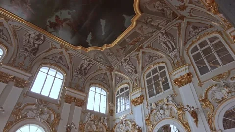 Interiors of the State Hermitage Museum. Stock Footage 198388968