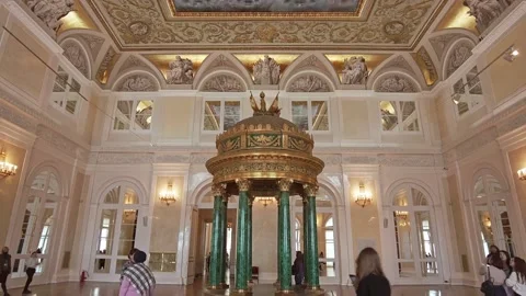 Interiors of the State Hermitage Museum. Stock Footage 198389377