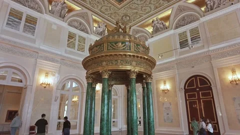 Interiors of the State Hermitage Museum. Stock Footage 198389779