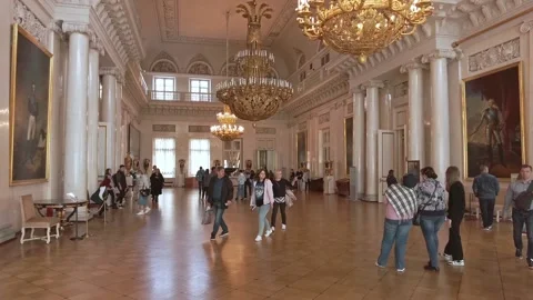 Interiors of the State Hermitage Museum. Stock Footage 198389889