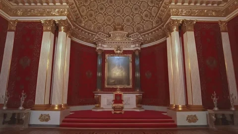 Interiors of the State Hermitage Museum. Stock Footage 198392467