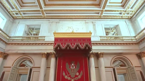 Interiors of the State Hermitage Museum. Stock Footage 199681467